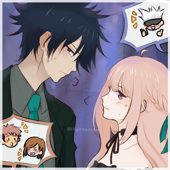 &quot;Did we interrupt something?&quot; FushiOka [@lilgildedstar]